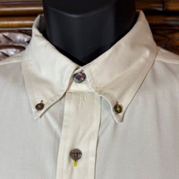 Alexander Julian Colours Stone University Twill 100% Supreme Cotton Button Down - Picture 3 of 13